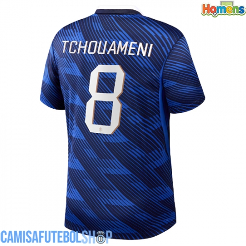 Camisa de time de futebol França Aurelien Tchouameni #8 Replicas 1º Equipamento Mundo 2026 Manga Curta